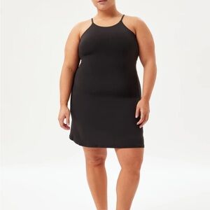NWT Girlfriend Collective Naomi Workout Dress in Black